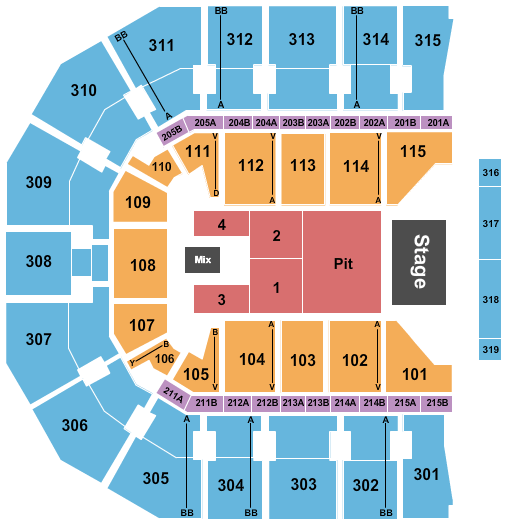 John Paul Jones Arena Chris Stapleton Seating Chart
